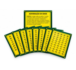 Adivinhação da Idade – Mágica com 7 Cartelas